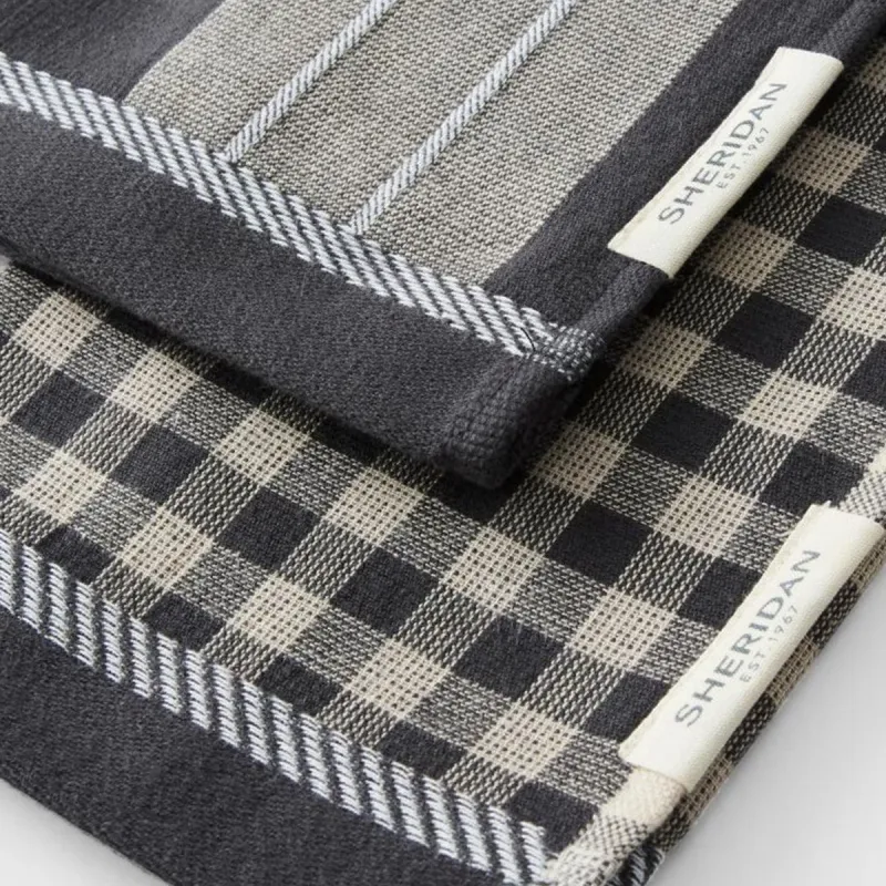 Sheridan Vita Logo Tea Towel Set – Two Pack