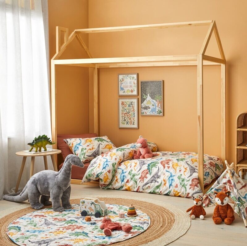 Jiggle &amp; Giggle Prehistoric Quilt Cover Set: Single