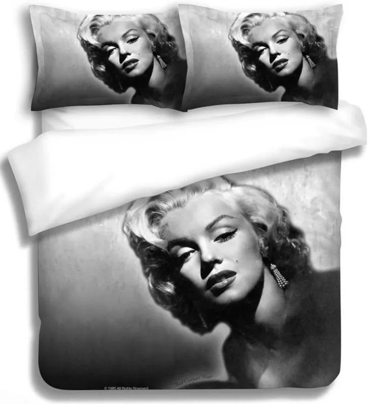 Marilyn Monroe Noir Quilt Cover Set: King