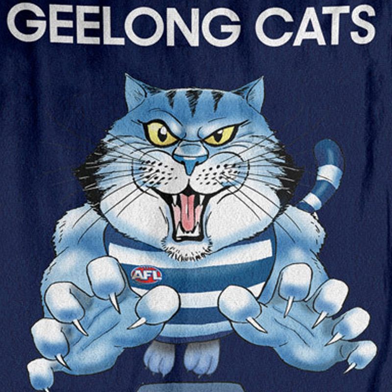 AFL Geelong Cats 2022 Premiers Premiership Caricature Beach Towel