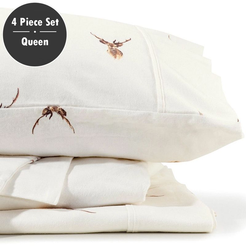 Bianca Stag Queen Flannelette Sheet Sets