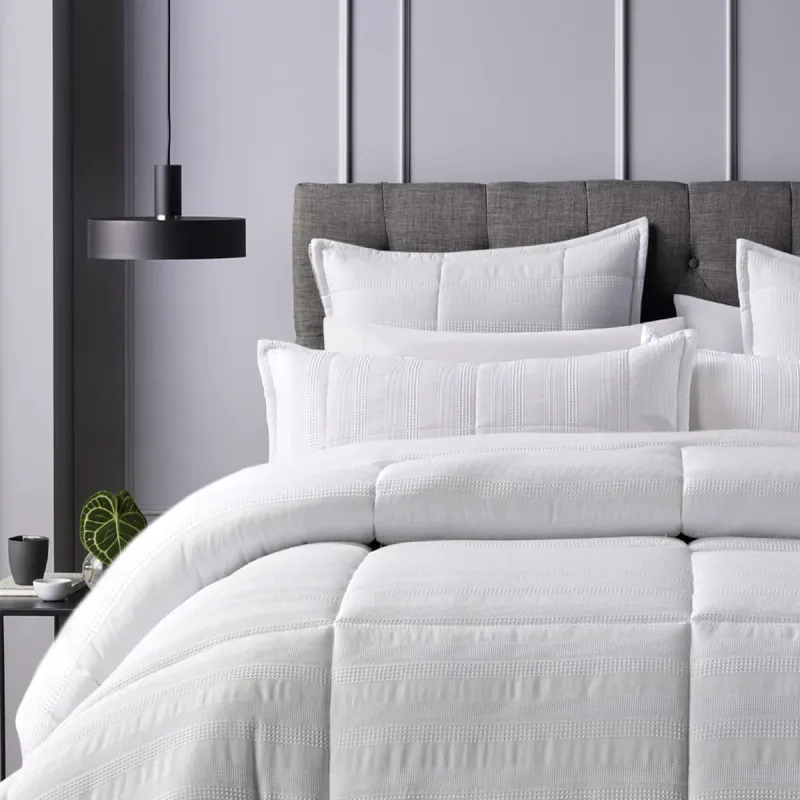 Bianca Porter Comforter Set White Queen/King