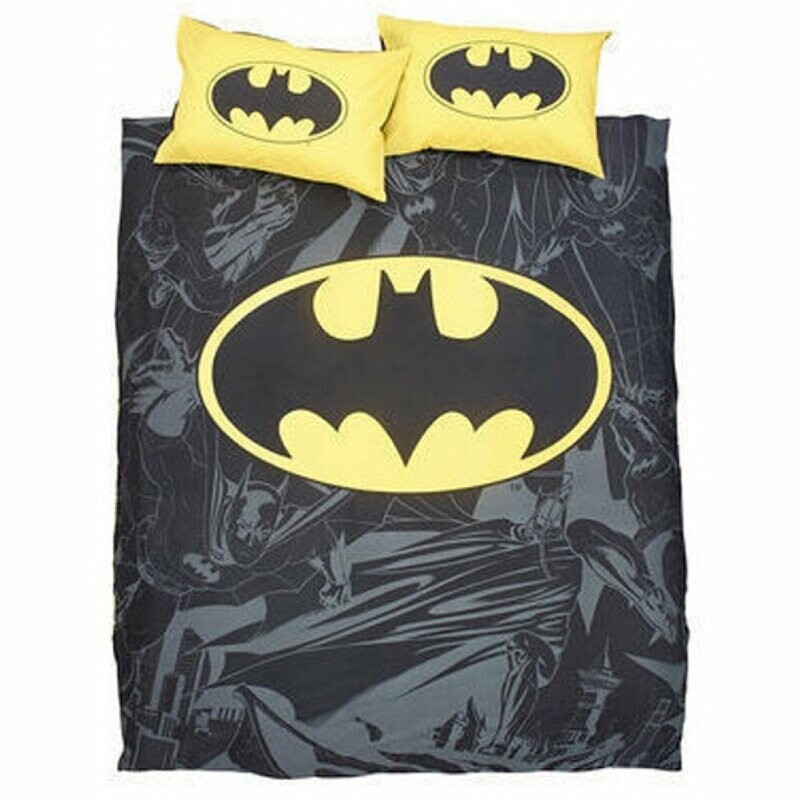 Batman Logo Quilt Cover Set Queen