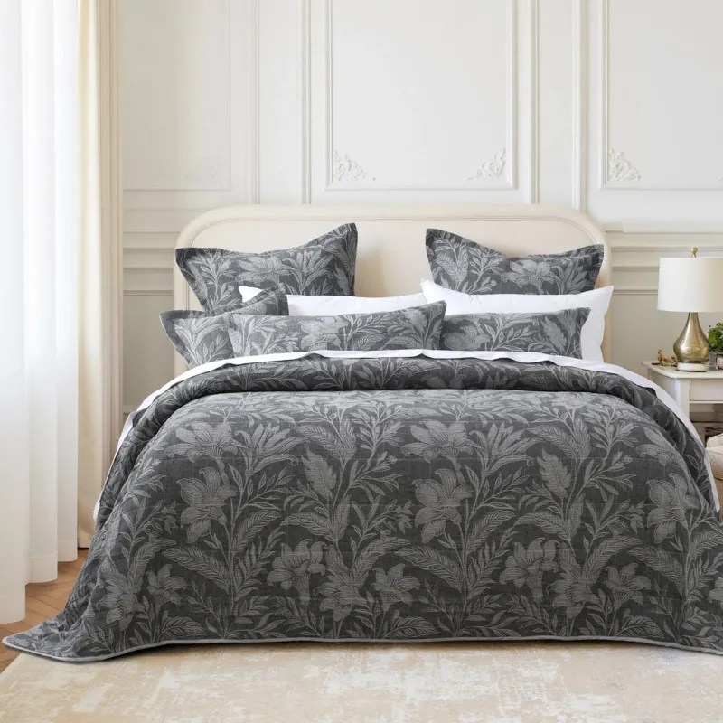 Bianca Maidstone Grey Bedspread Set: King