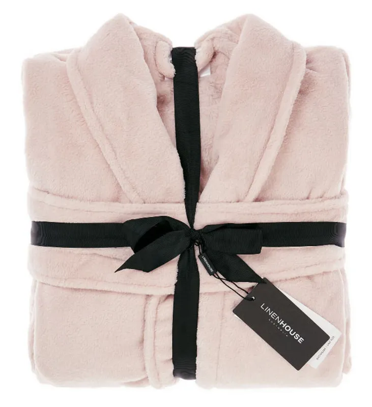 Linen House Terry Robe – Rose (Cotton Terry)