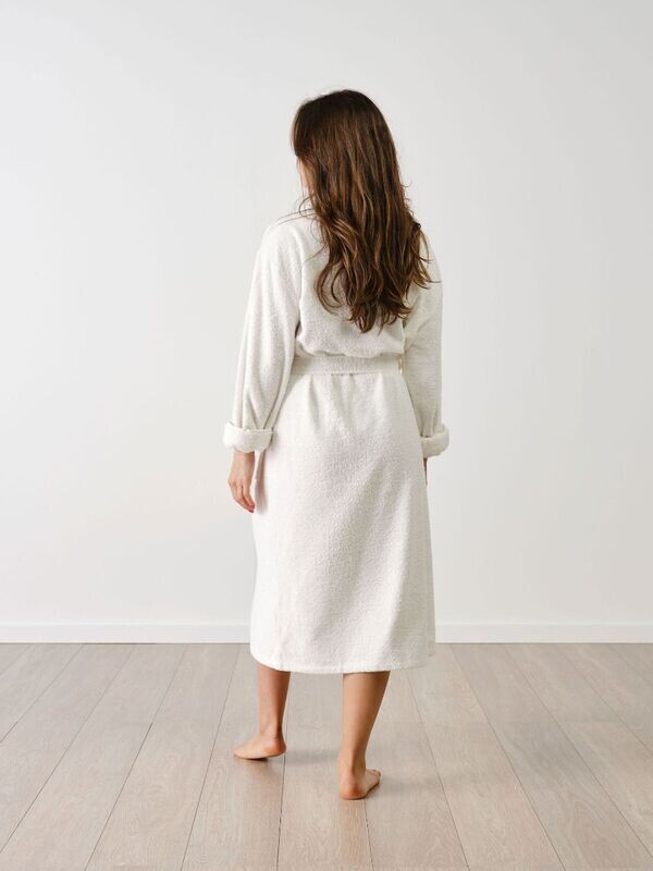 Linen House Terry Robe – White (Cotton Terry)