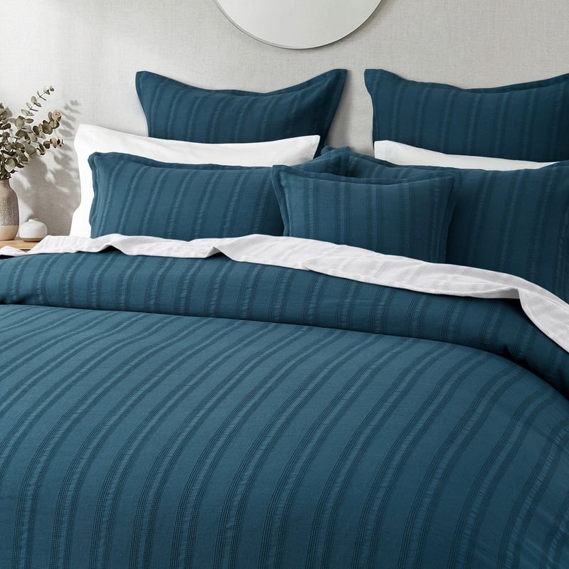 Bianca Ashcombe Bedspread Set – Blue: Queen