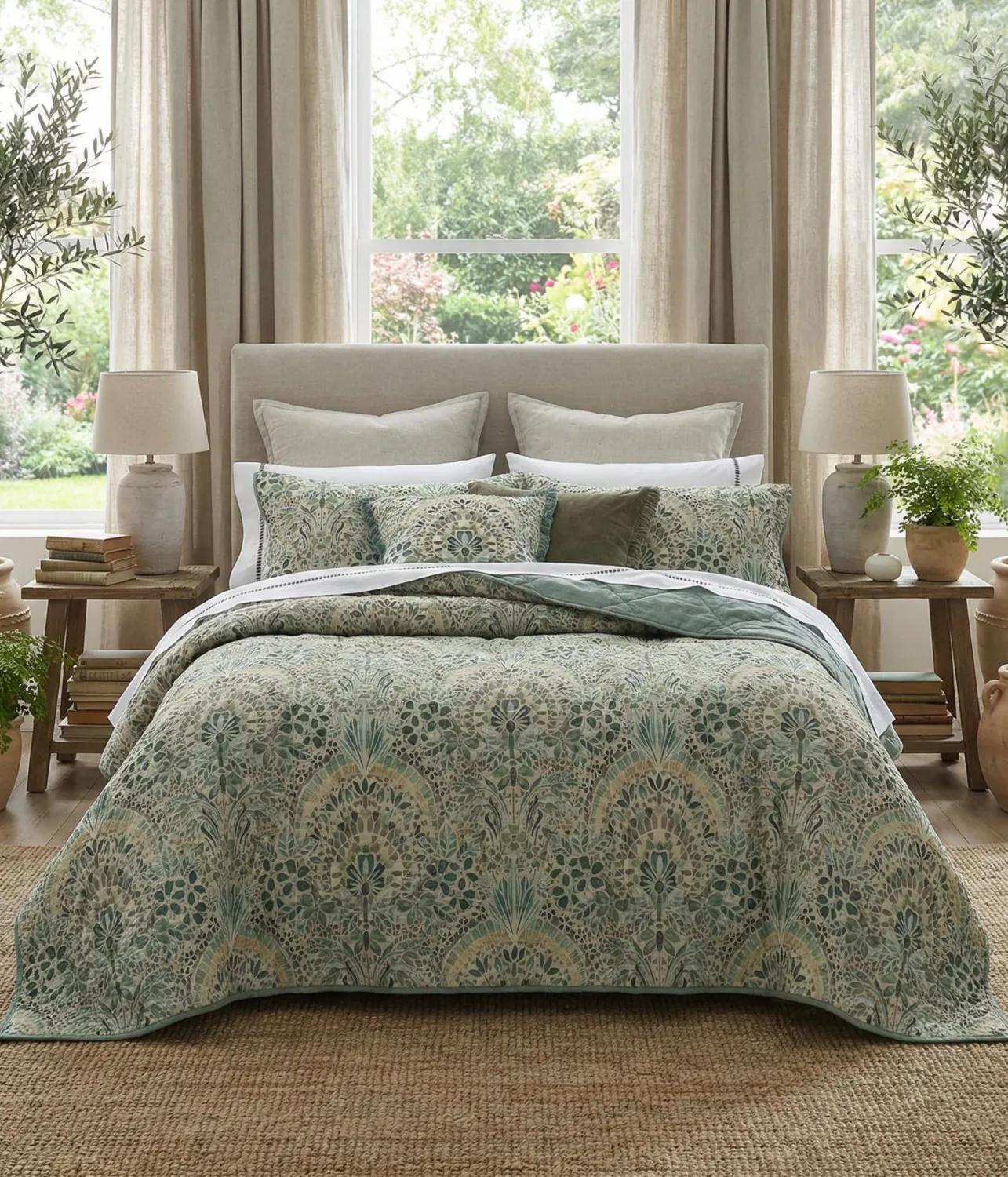 MM Linen Andora Coverlet Set: Queen