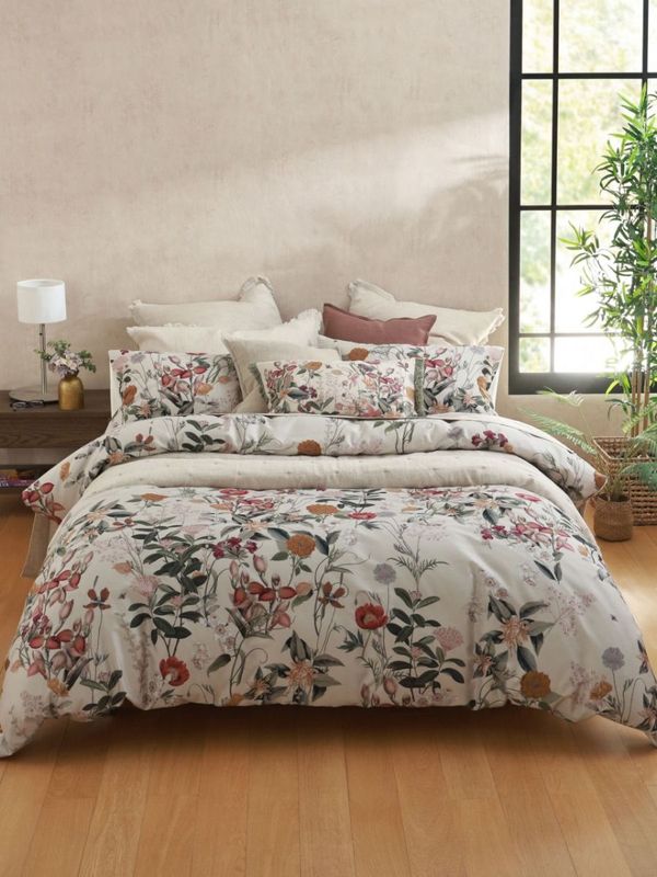 MM Linen Calloway Quilt Cover Set: Queen