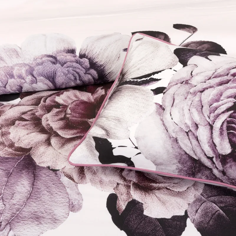 Bianca Kiara Quilt Cover Set – Lavender: Queen