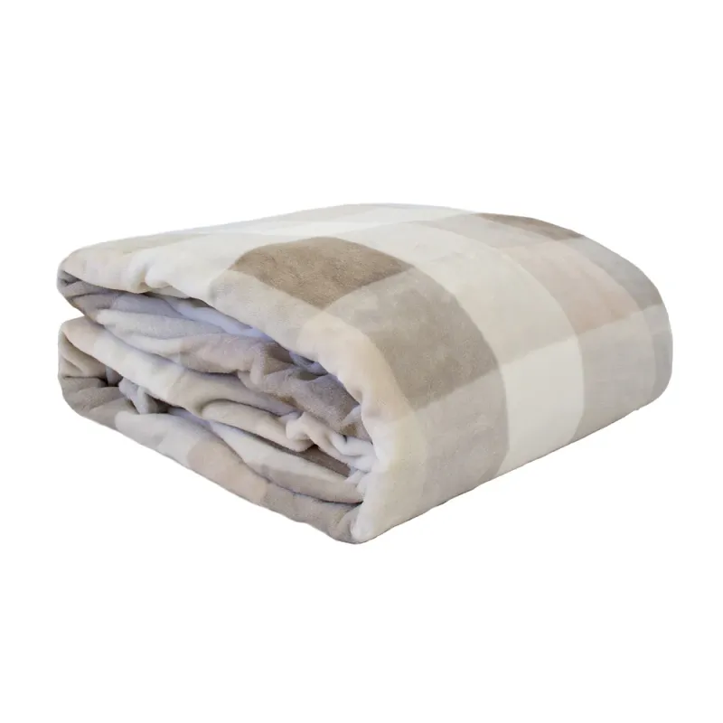 Bambury Charlie Nougat Ultraplush Blanket: Single