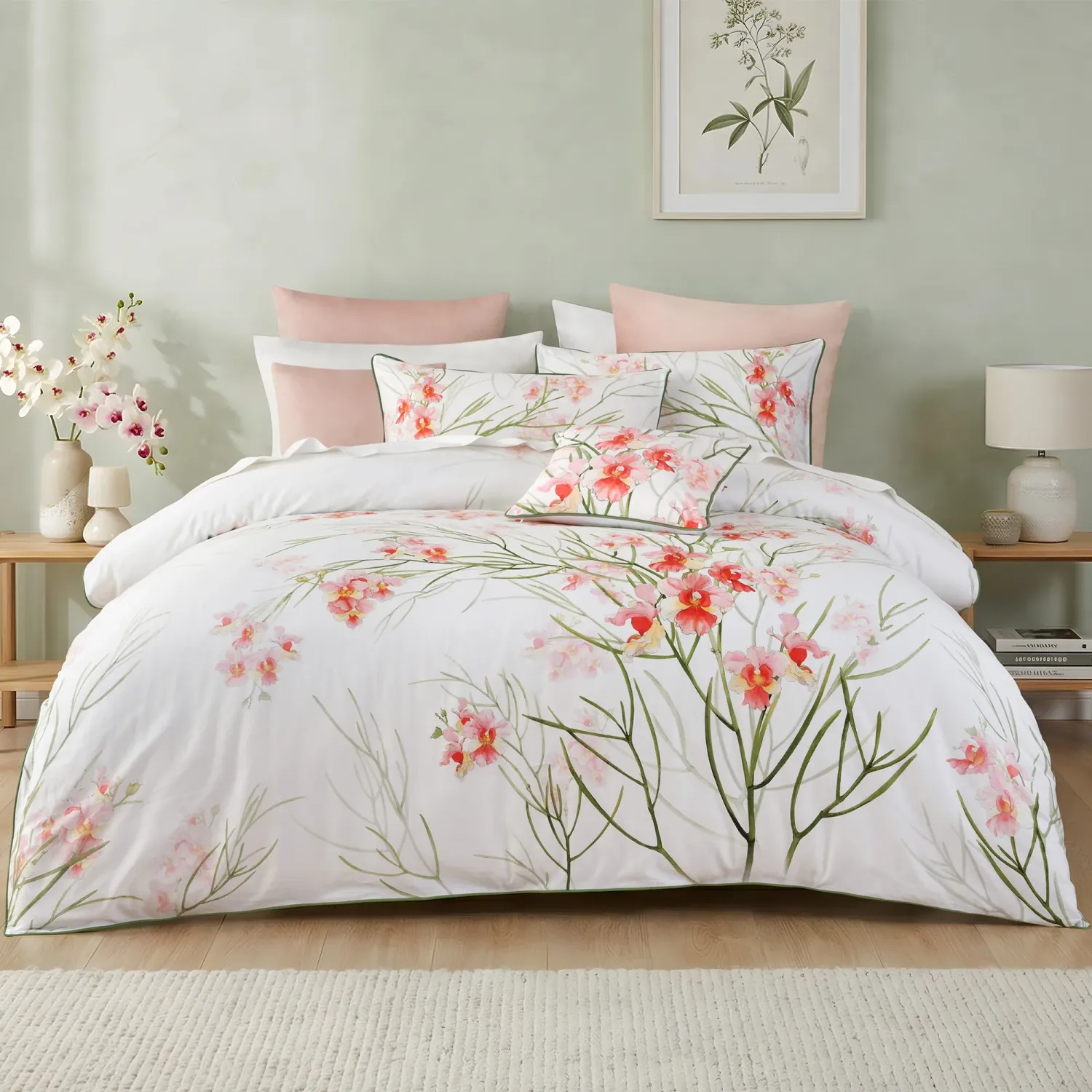 Bianca Petalyn Quilt Cover Set – White: Queen