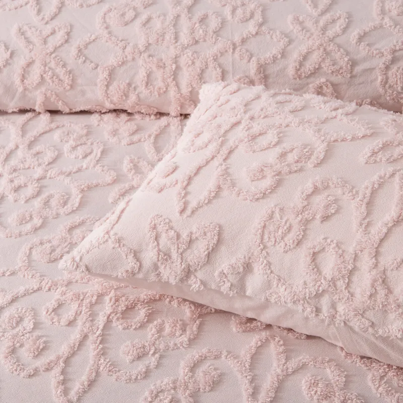 Bianca Ella Blush Bedspread Set: King