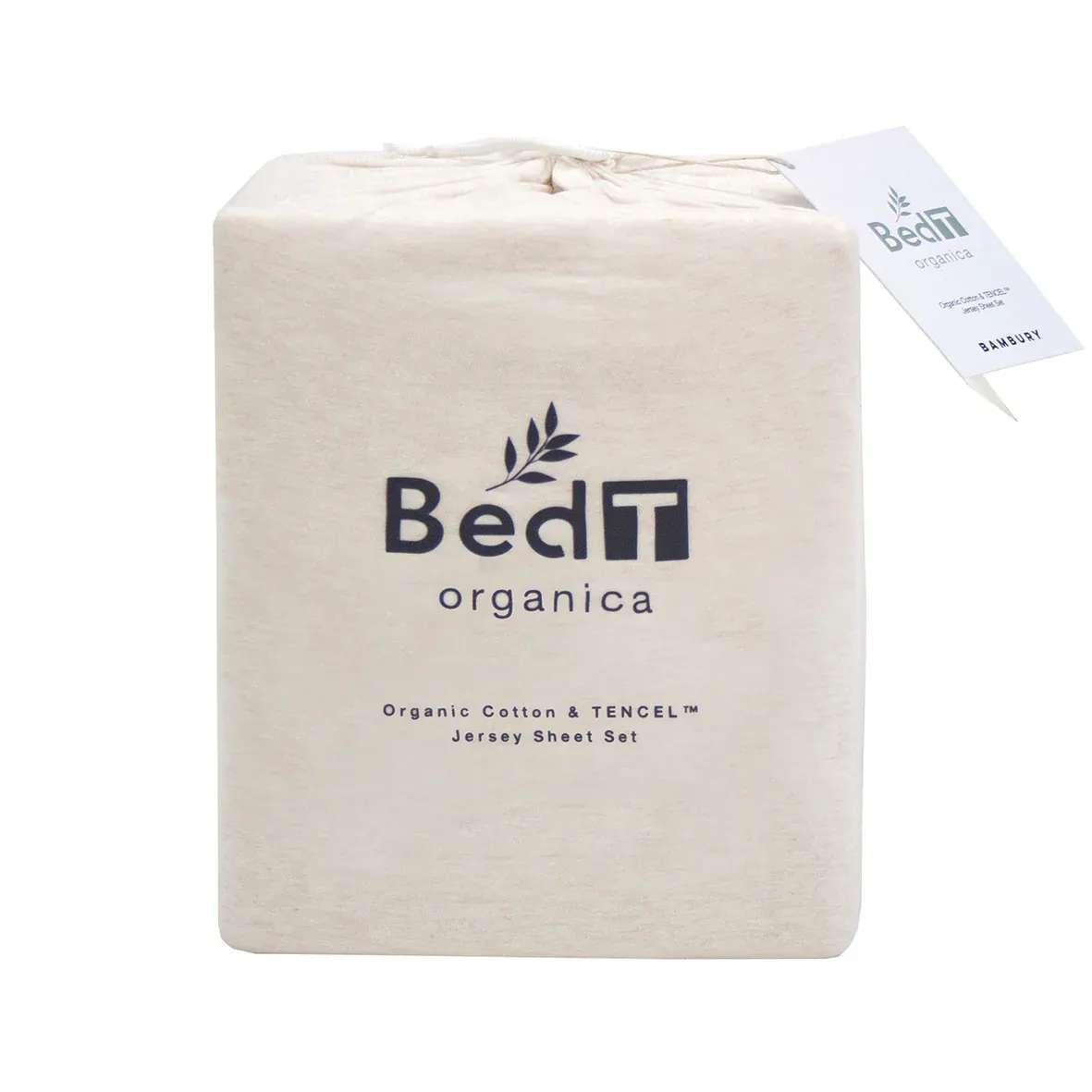 Bambury BedT Organica Sheet Set - Stone: Queen