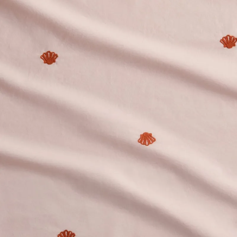 Sheridan Bayley Shell Washed Percale Quilt Cover Set: Queen