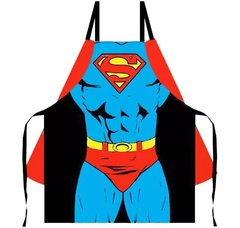 Superman Cape Apron – Adult Men's BBQ &amp; Cooking Apron – Cotton