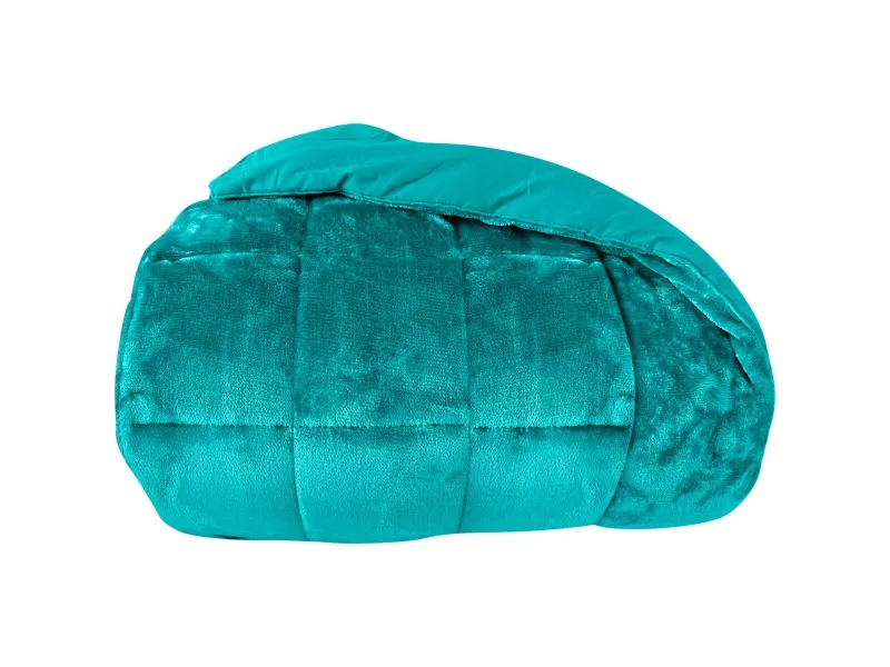 Odyssey Living Deluxe Faux Fur Emerald Comforter Set: King