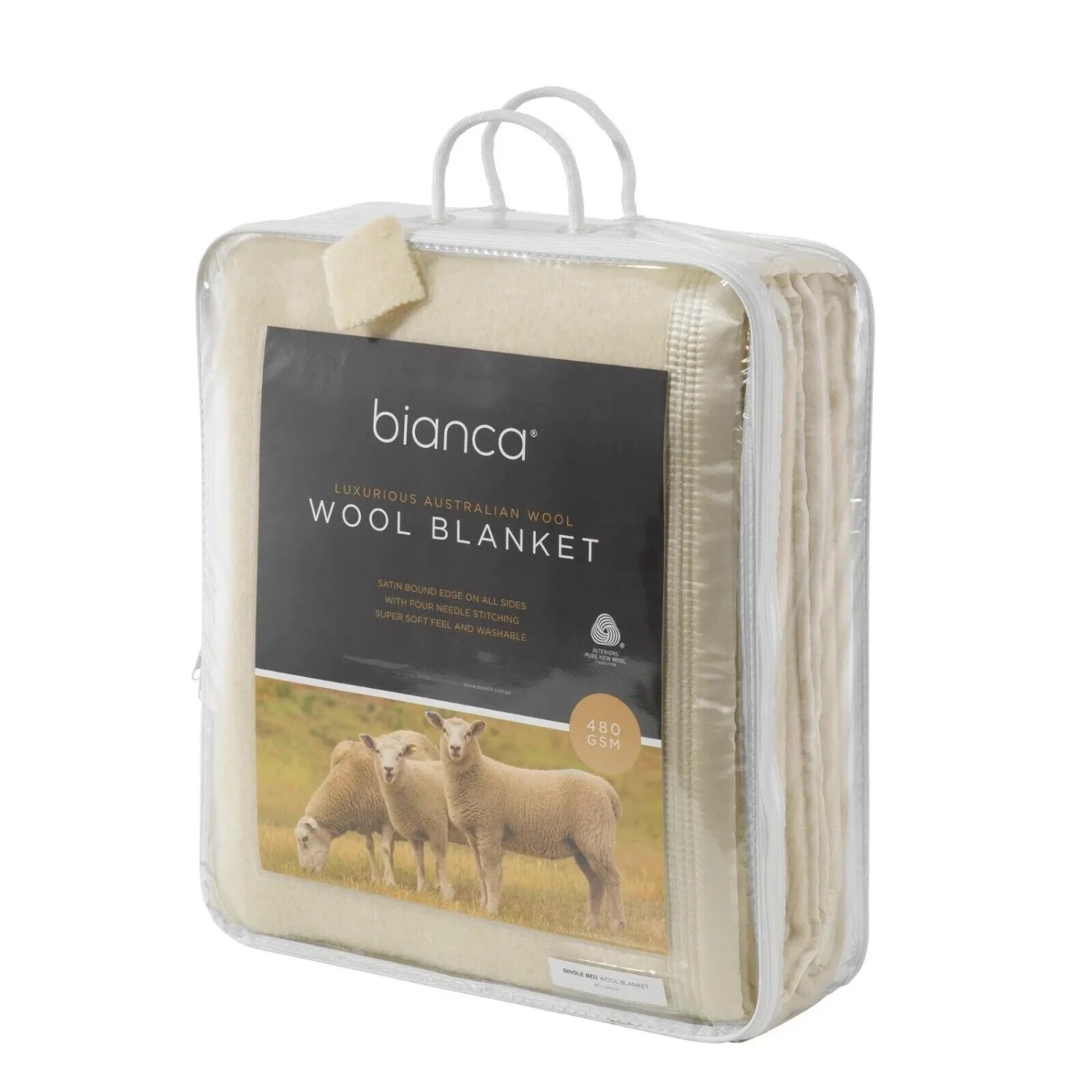 Bianca Australian Wool Blanket – Cream: King