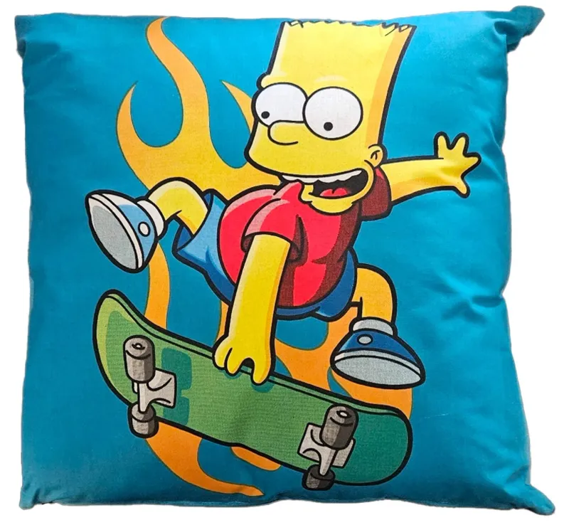 Bart Simpson Heat SK8 Cushion 40x40cm Filled Pillow