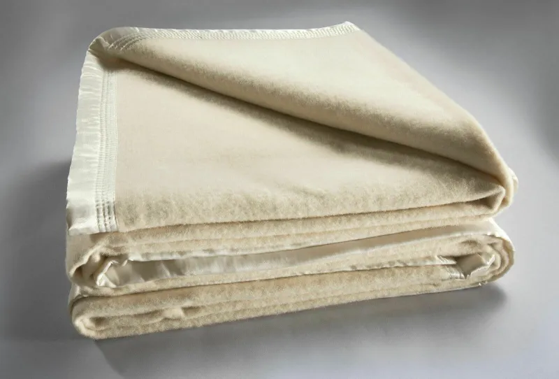 Bianca Australian Wool Blanket – Cream: Double