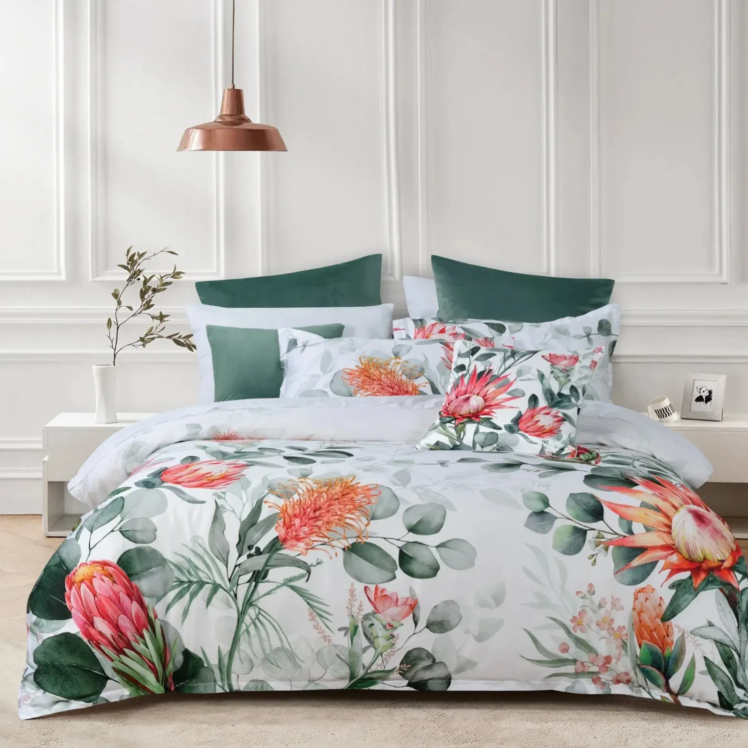 Bianca Wellingrove Quilt Cover Set White: Double