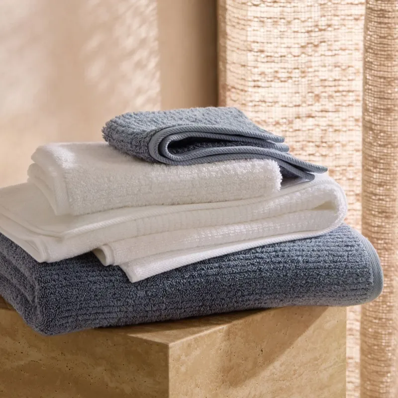 Sheridan Living Textures 8pc White Towel Set Hygro Cotton Soft &amp; Absorbent