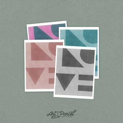 Geometric Love - 8 x 10 Limited Run Art Print