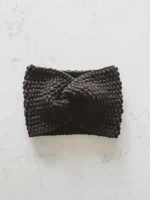 Knotty Knit Headband - Black