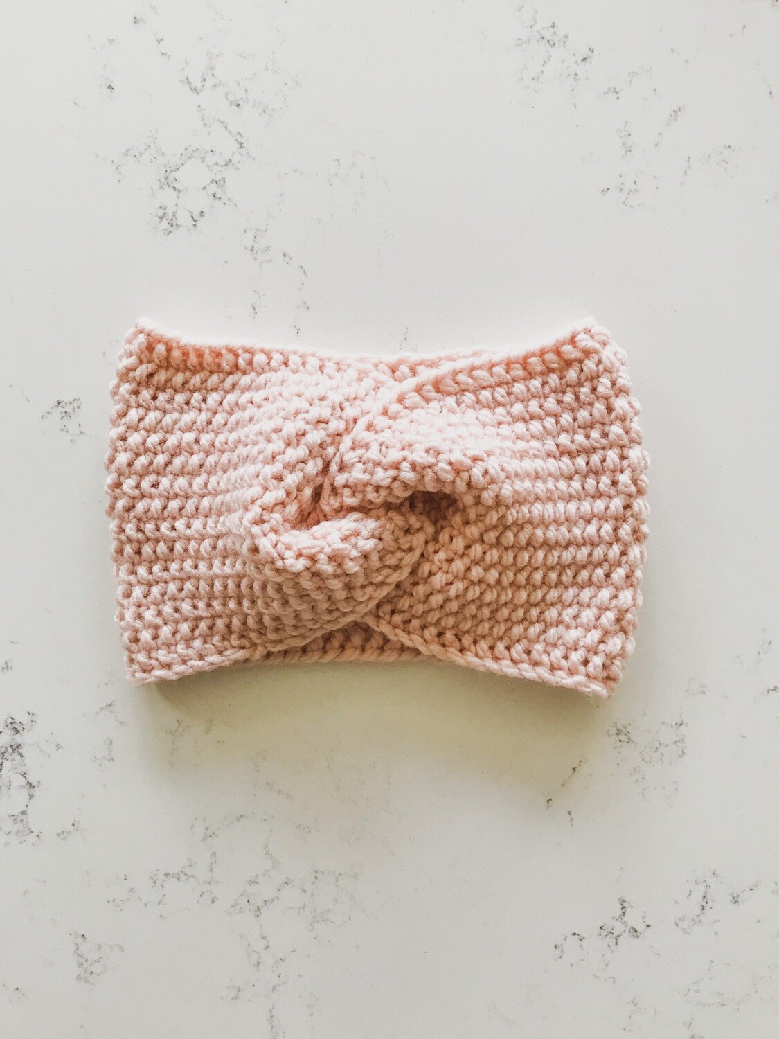 Knotty Knit Headband - Blush
