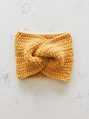 Knotty Knit Headband | Baby + Toddler - Mustard