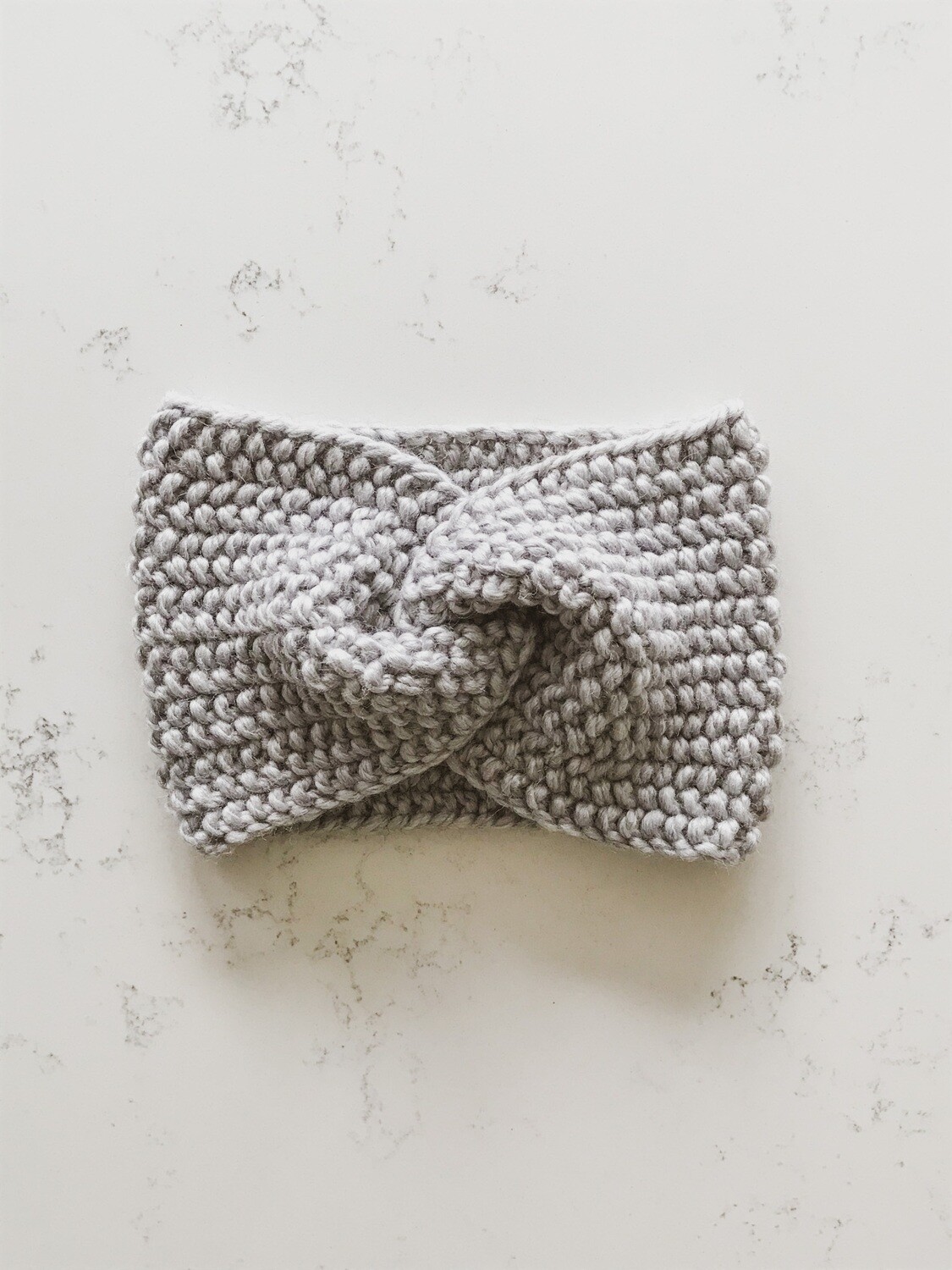 Knotty Knit Headband - Pewter Grey