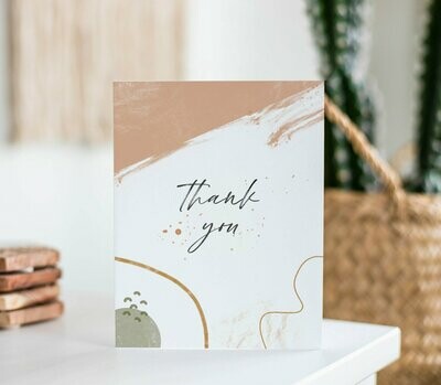 Thank You - Abstract Greeting Card