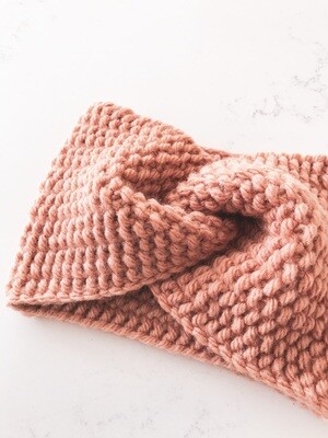 Knotty Knit Headband - Bellini