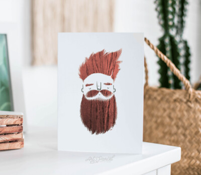 Wood Beard - Greeting Card