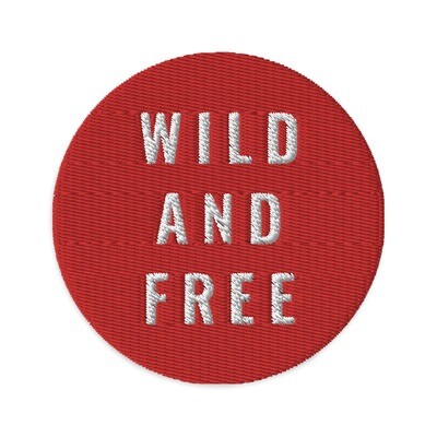 Wild And Free - Embroidered patches