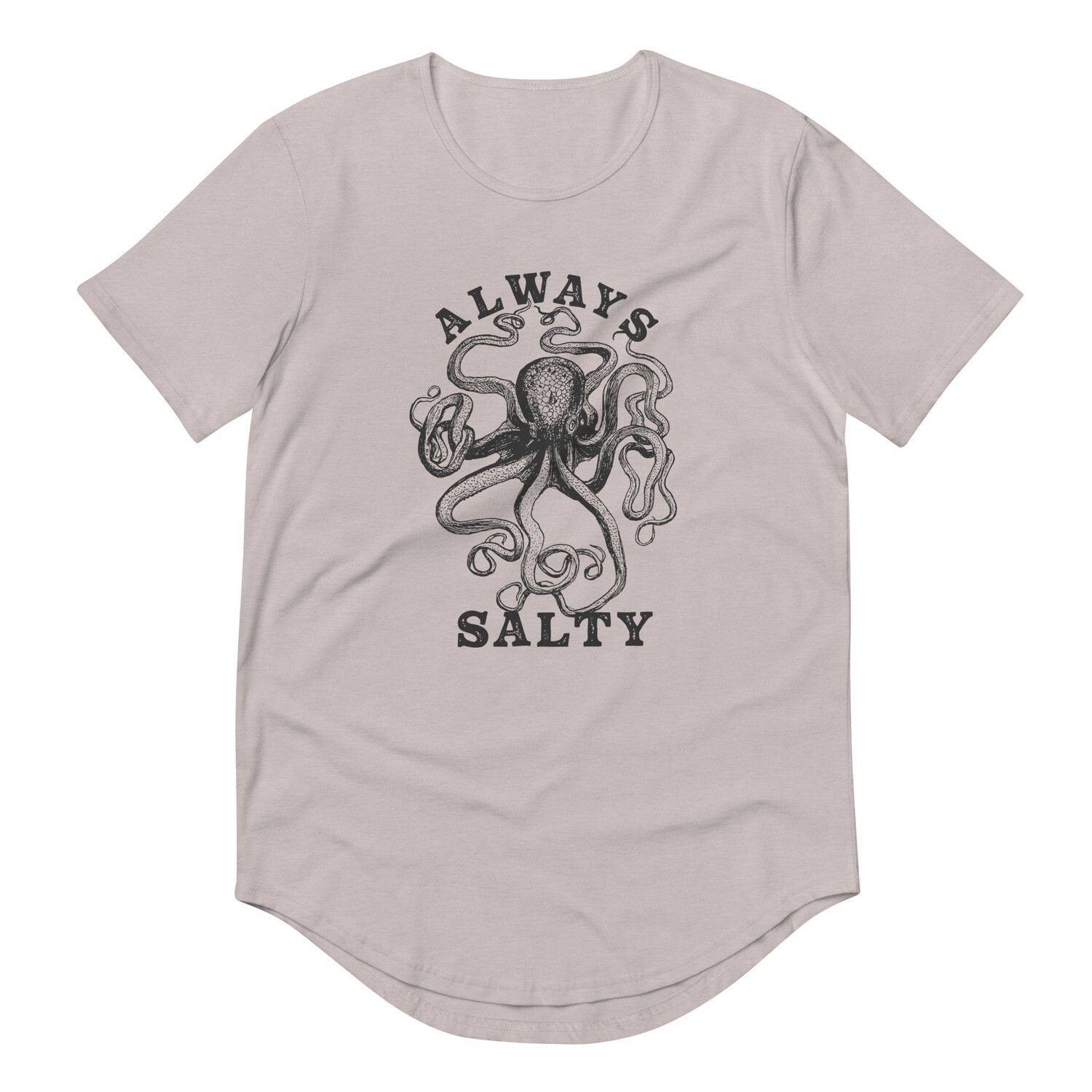 Always Salty - Men's Curved Hem T-Shirt