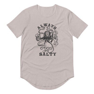 Always Salty - Men's Curved Hem T-Shirt