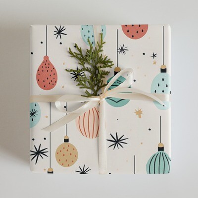 Midcentury Bobbles | Gift Wrap