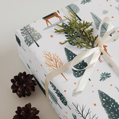 Scandi Rustic Forest | Gift Wrap