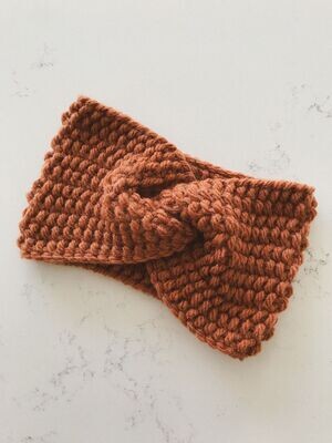 Knotty Knit Headband - Saffron
