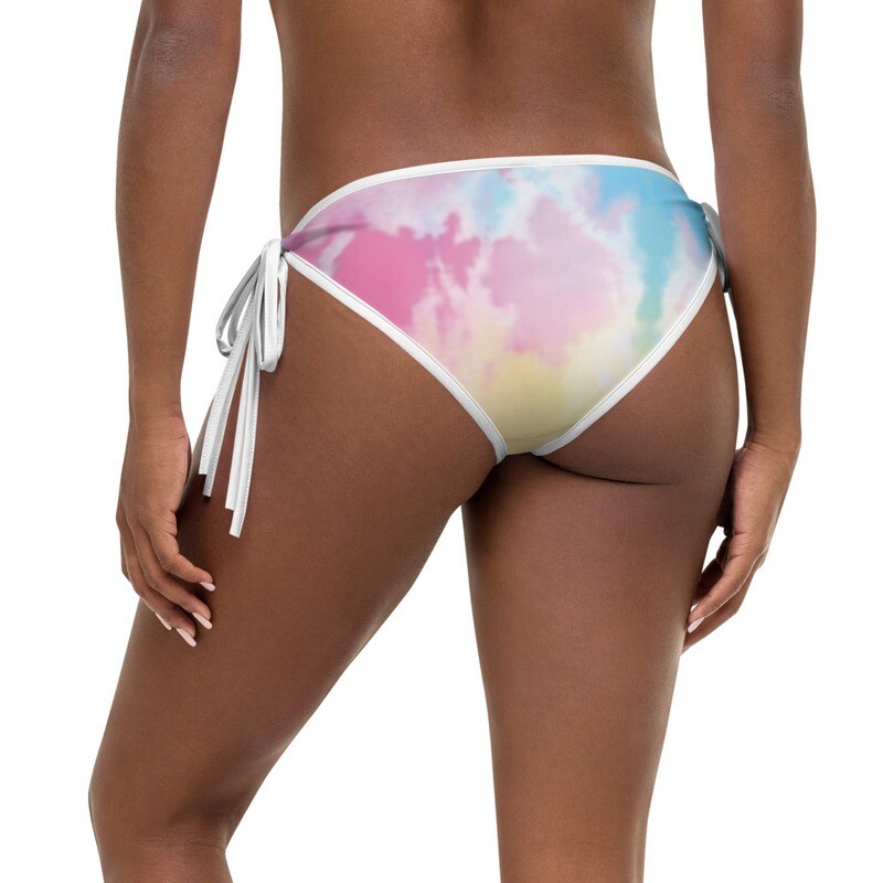Tie Dye Flower Bikini Bottom