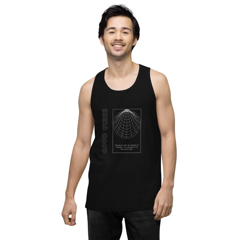 Good Vibes Only Dimensional Men’s premium tank top
