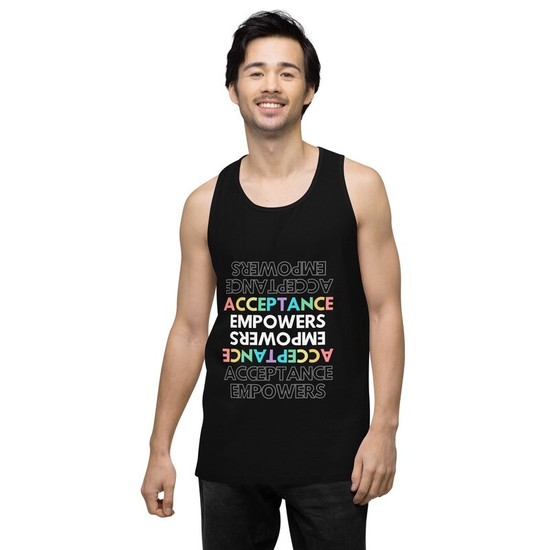 Acceptance Empowers Men’s premium tank top