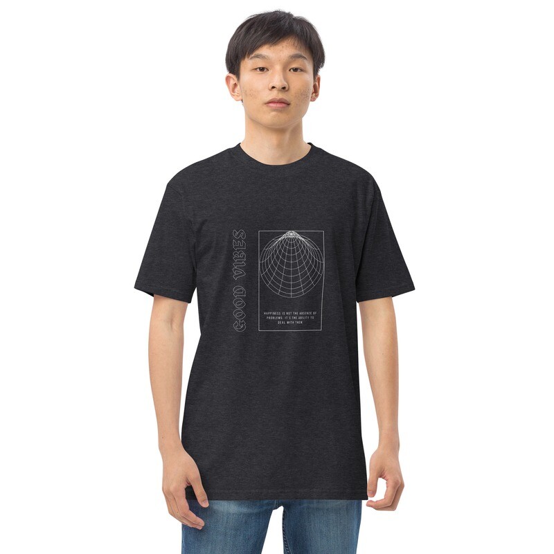 Good Vibes Only Dimensional Men’s premium heavyweight tee