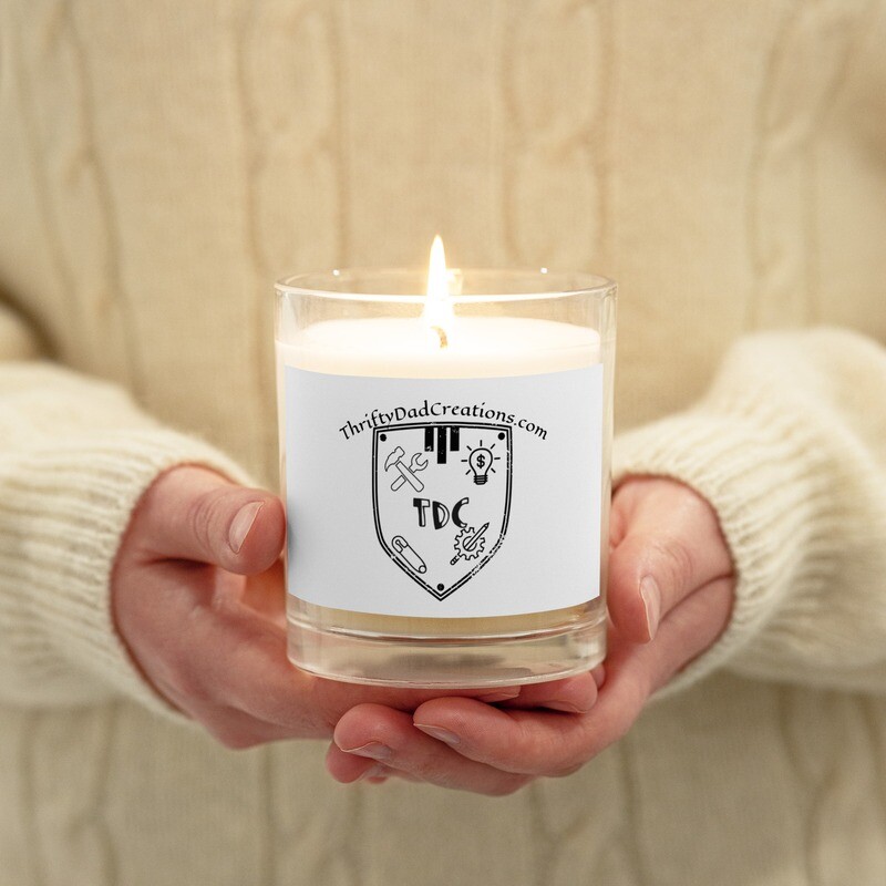 Official TDC Glass jar soy wax candle