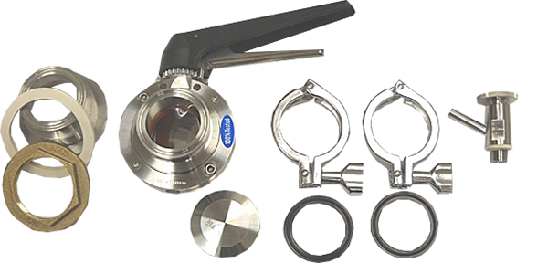 AK4T - Combo Bulkhead Accessory Kit 2.0 in. (Includes BH4, BV4 and SV1T)