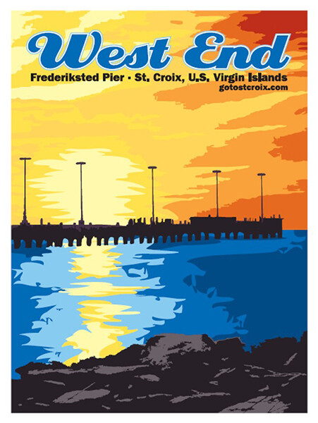 Poster: West End, Frederiksted Pier