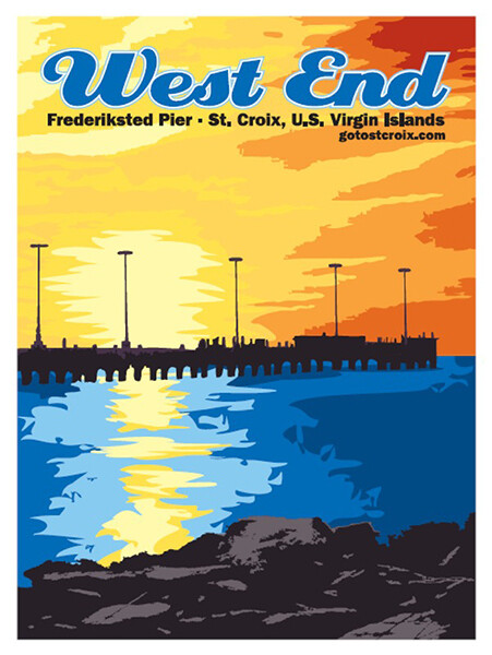 Poster: West End, Frederiksted Pier (Wholesale) Poster: West End, Frederiksted Pier (Wholesale)