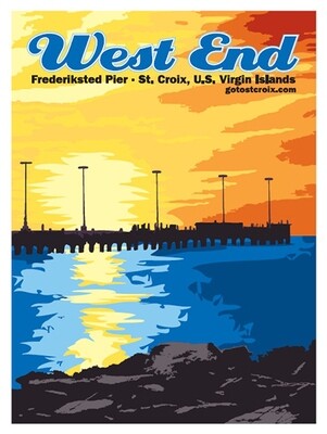 Poster: West End, Frederiksted Pier (Wholesale)