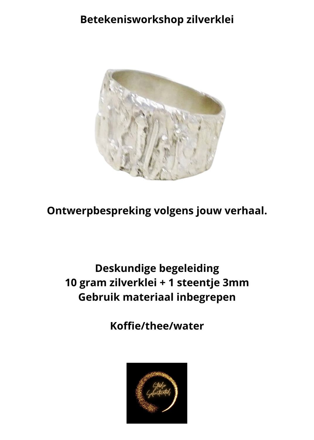 Aangekondigde workshop zilverklei ringformule (vernieuwd) zaterdag 17 mei 2025